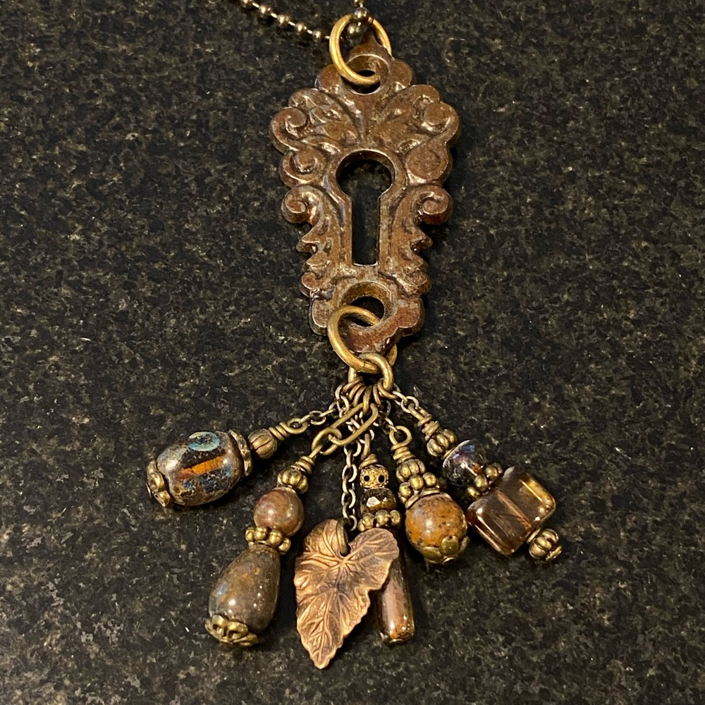 Vintage style charm necklace